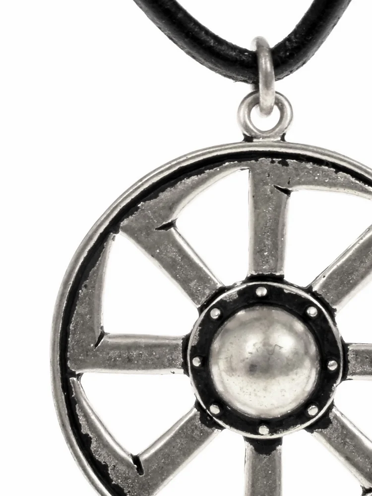 Slavisch kolovrat-amulet, zonnerad, brons - Image 4