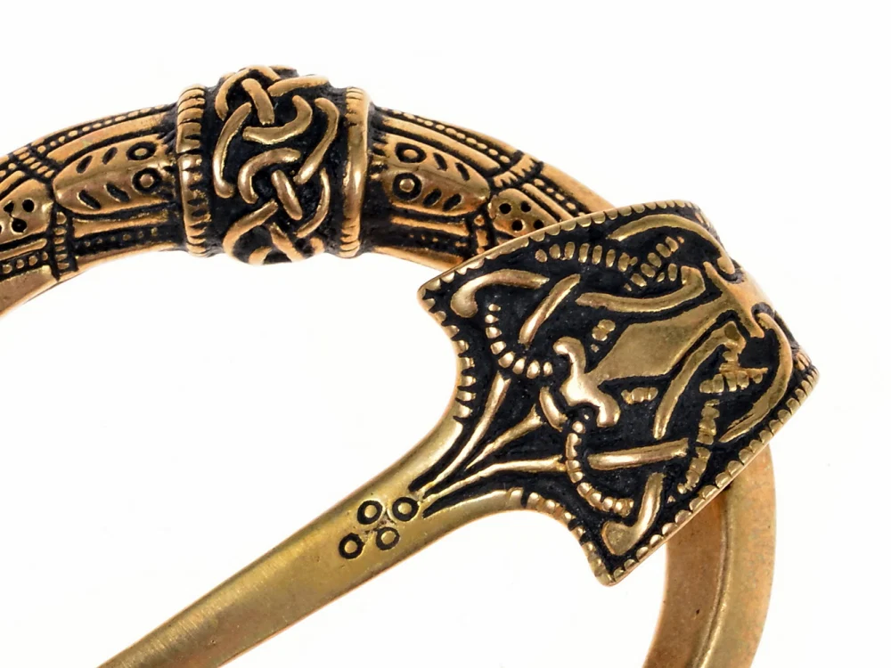 Baltische ringfibula, Kostivere, verzilverd brons - Image 4