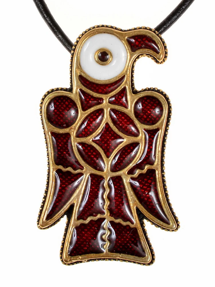 Ostrogotische adelaarshanger Via Flaminia, 5e-6e eeuw, brons - Image 3