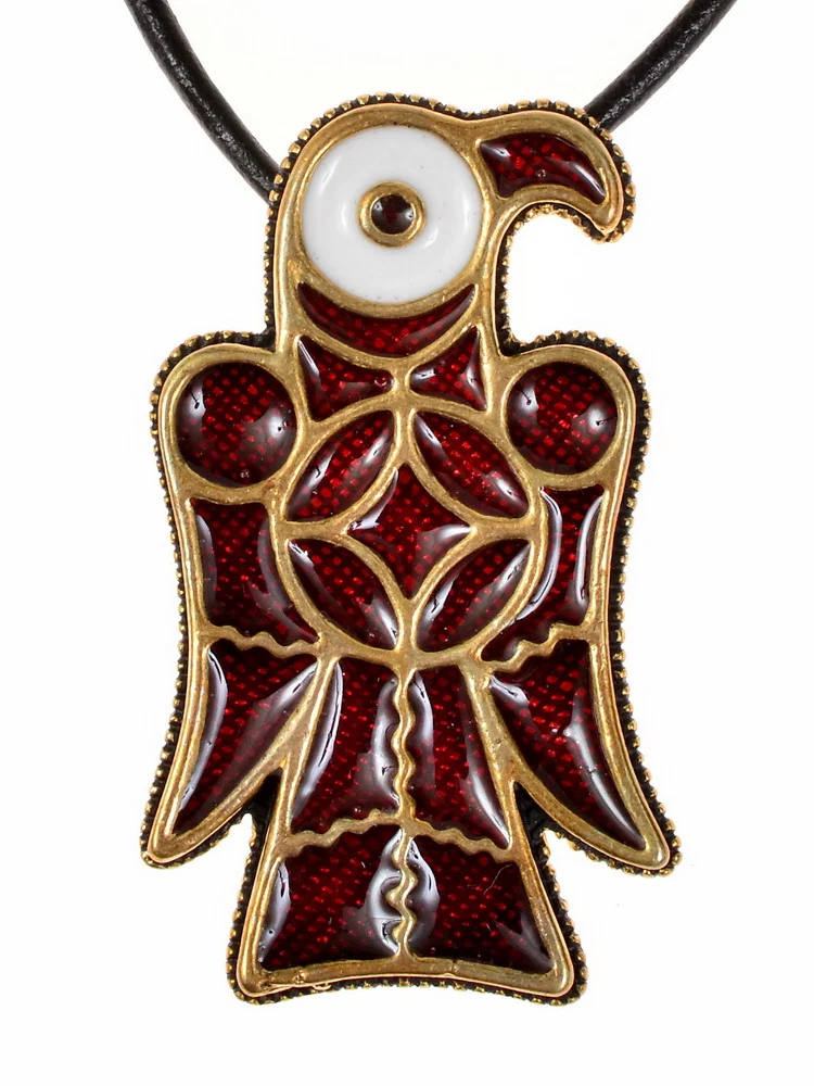 Ostrogotische adelaarshanger Via Flaminia, 5e-6e eeuw, verzilverd brons - Image 3