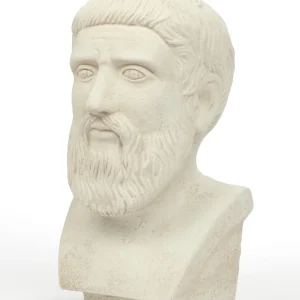 Beeld Plato, Griekse filosoof, Alabastergips