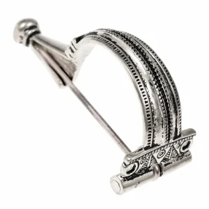 Romeinse Aucissa-fibula, verzilverd brons