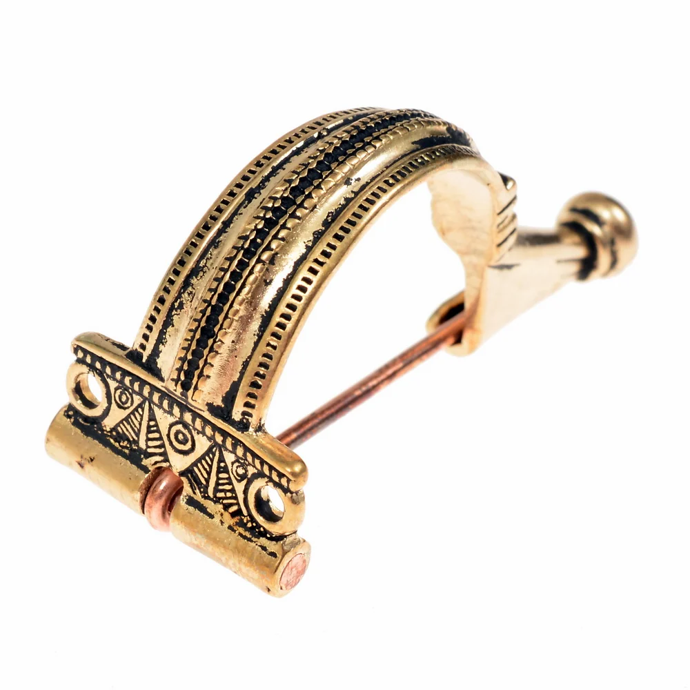 Romeinse Aucissa-fibula, verzilverd brons - Image 3