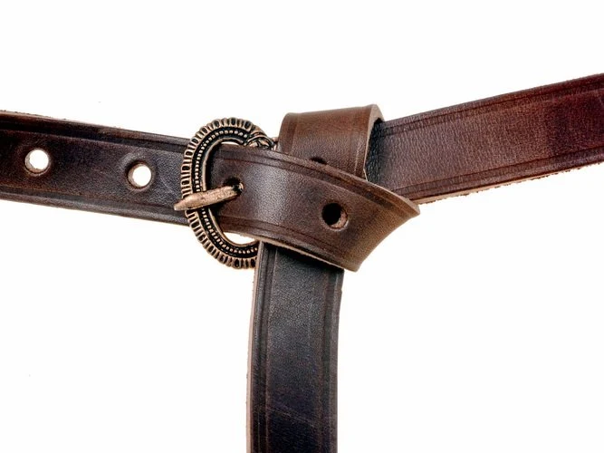 Laat-Romeinse riem, zwart leer - Image 3