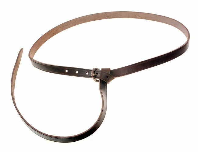 Laat-Romeinse riem, zwart leer - Image 4