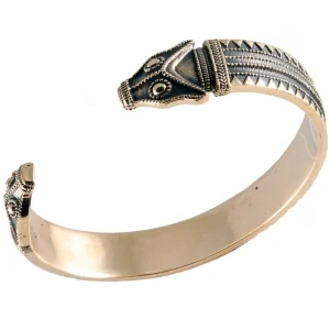 Armring met drakenkoppen, brons