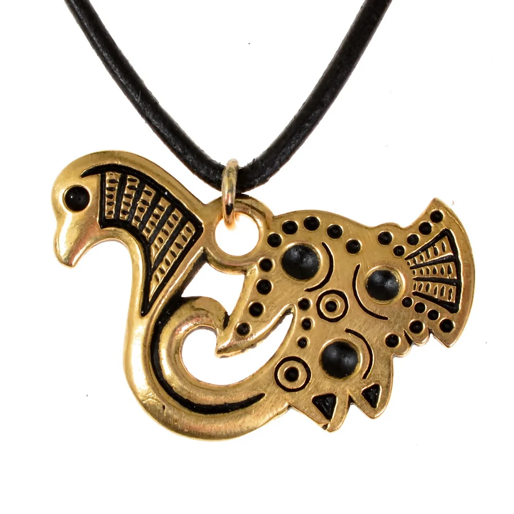 Baltisch vogelamulet, 9e-11e eeuw, verzilverd brons - Image 3